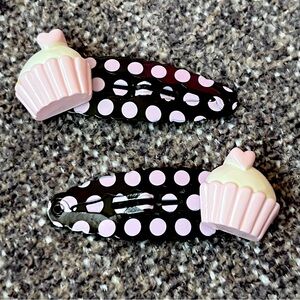 Gymboree Sweeter Than Chocolate Cupcake Clips